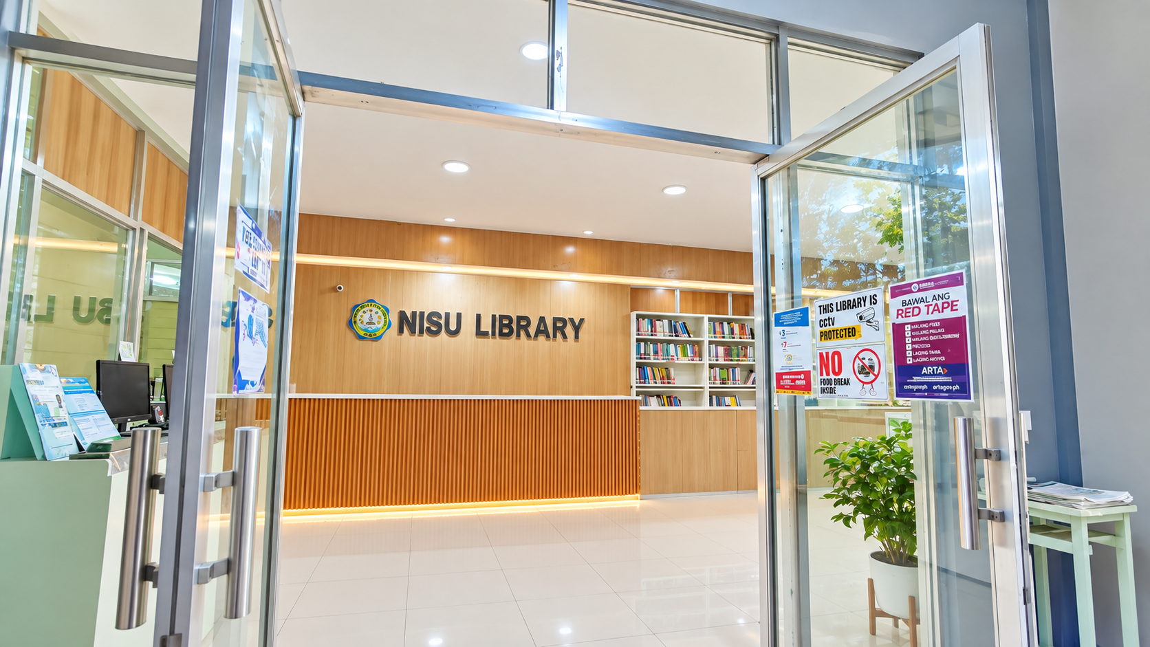 NISU Library Entrance